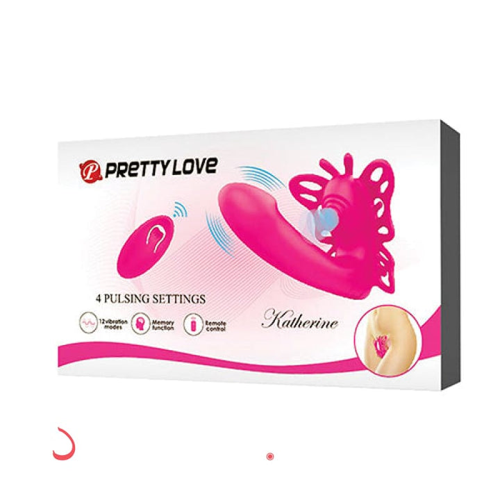 Pretty Love Katherine Wearable Butterfly Vibrator - Fuchsia Liaoyang Baile Health Care Produ