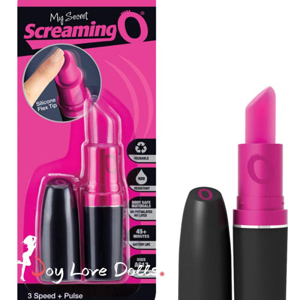 My Secret Screaming O Vibrating Lipstick - Black-pink Bushman Products