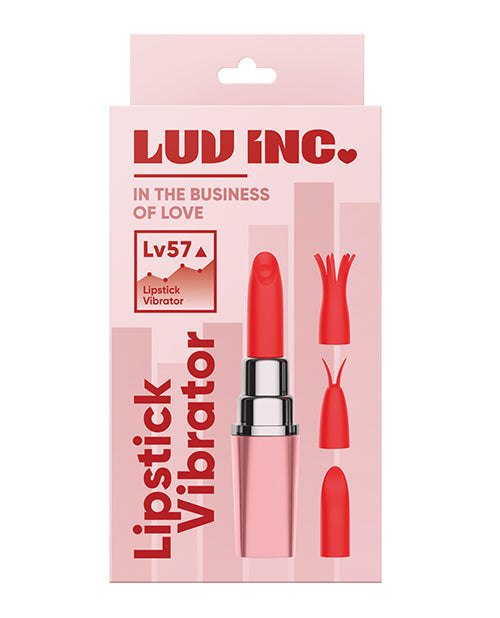 Luv Inc. Lipstick Vibrator W/3 Heads Vvole